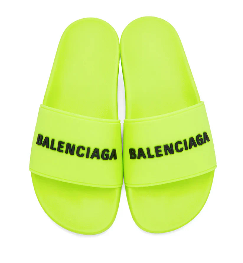 Balenciaga Pool Slides - Lime