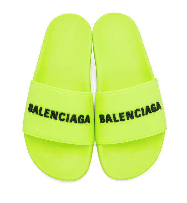 Balenciaga Pool Slides - Lime