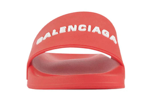 Balenciaga Pool Slides - Red